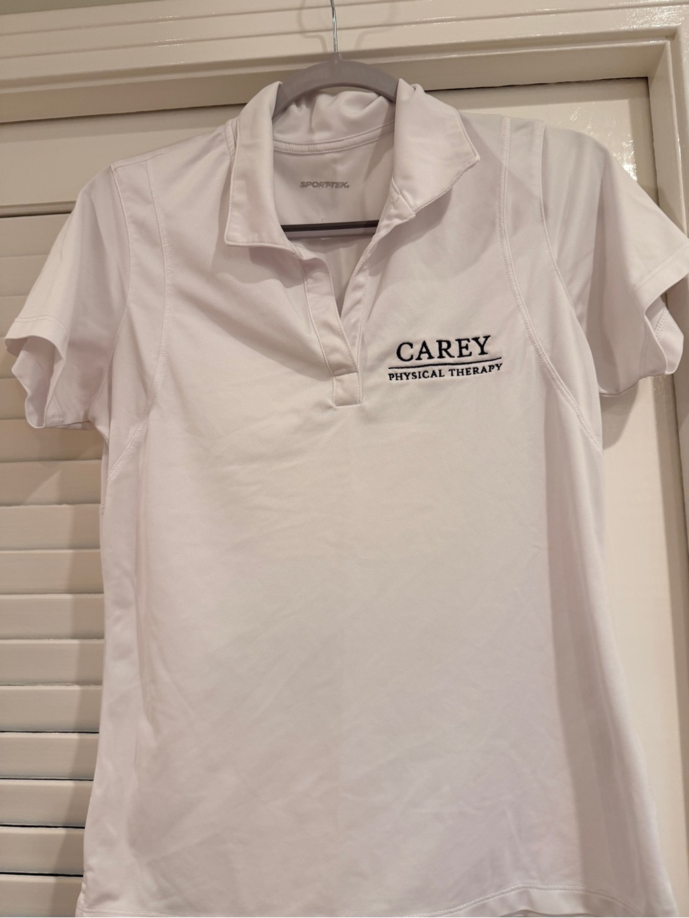 Sport-Tek White Carey Physical Therapy Short-Sleeve Polo